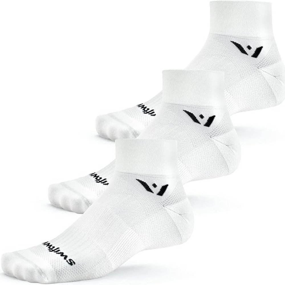 Swiftwick 3 Pack Performance Zero Golf & Running Socks White S ZA020ZZ-S (3) NIP